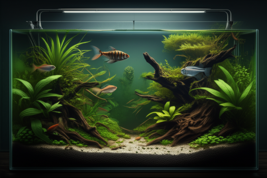 Illustration of Preventing Algae From Growing In Goldfish Tanks